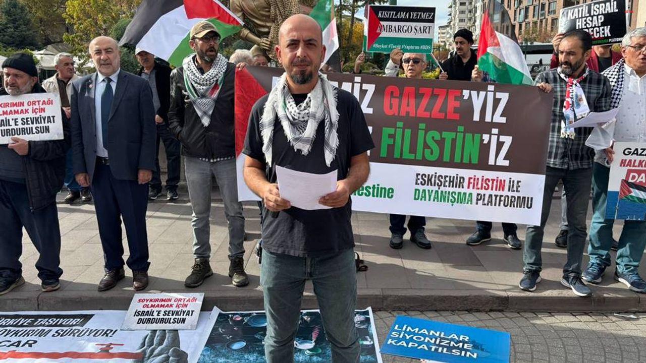 Eskişehir Filistin ile Dayanışma Platformu: "İki yüzlülüklerinizi ifşa etmeye devam edeceğiz"