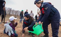 Eskişehir İl Jandarma Komutanlığı ekipleri fidan dikim etkinliğine katıldı