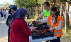 Eskişehir'in o ilçesinde mezarlıklara gidenler hoş bir sürpriz ile karşılaştı