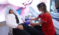 Kan ve kök hücre bağışı etkinliği düzenlendi; Gönüllü bağışçı oldular