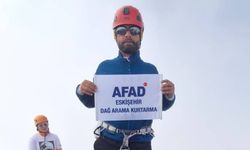 AFAD Eskişehir ekibi Verçenik Dağı’nın zirvesine çıktı