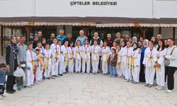 Çifteler'de taekwondo yapan minikler büyük bir adım attı