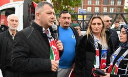 Emirdağ’da Filistin’e destek amaçlı yoğun katılımlı yürüyüş
