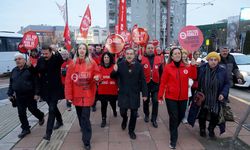 Arzu Çerkezoğlu Eskişehir’de düzenlenen yürüyüşün ardından oraya gitti