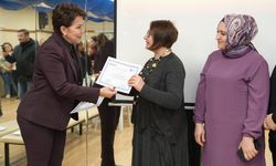 Eskişehir’de kadınlara yönelik seminerler tamamlandı, katılımcılar sertifikalarını aldı