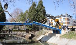 Eskişehir'de Porsuk Çayı üzerine yeni bir köprü inşa ediliyor