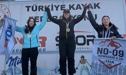 Eskişehirli sporcular snowboard Türkiye şampiyonasında tarih yazdı