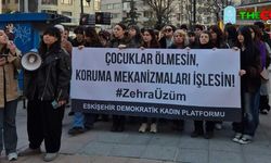 Babası tarafından katledilen Zehra Üzüm için Eskişehir'de bir araya geldiler