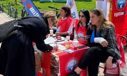 Eğitim-İş Eskişehir’de imza topluyor; Güvenli okul çağrısı