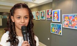 Eskişehir'de çocukların hazırladığı resimlerden oluşan sergiye yoğun ilgi