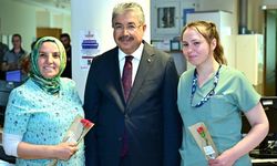 Vali Dr. Erdinç Yılmaz hastaları ziyaret edip sağlık çalışanlarının bayramını kutladı