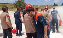 Eskişehir'de park halindeki araçta yangın