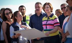 Ayşe Ünlüce yol çalışmalarını yakından takip ediyor