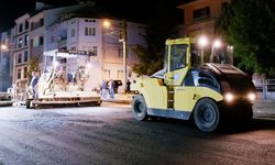 Eskişehir'de iki önemli caddede asfalt yenileme çalışması yapıldı