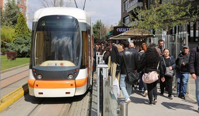 Eskişehir Büyükşehir Belediyesi duyurdu; Tramvay seferlerinde değişiklik var