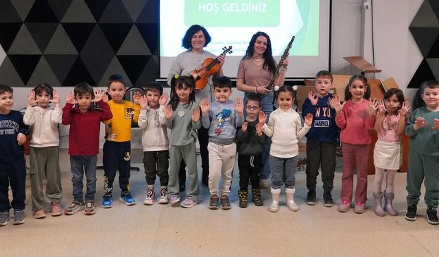 Eskişehir'de çocuklar müzikle tanışıyor, enstrümanlara yoğun ilgi