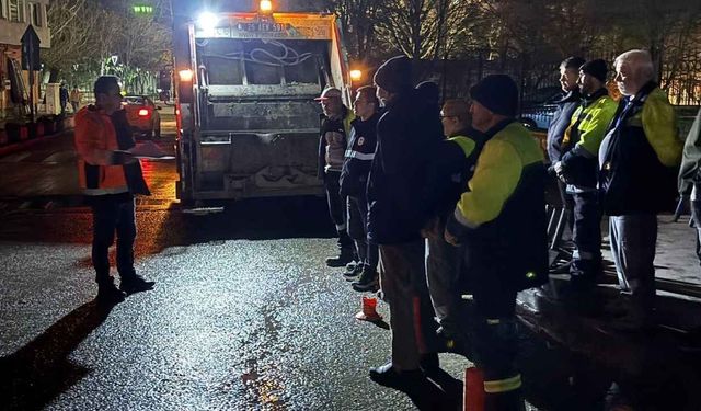 Eskişehir'de gece vardiyasındaki personellere iş güvenliğine dair anlamlı çalışma