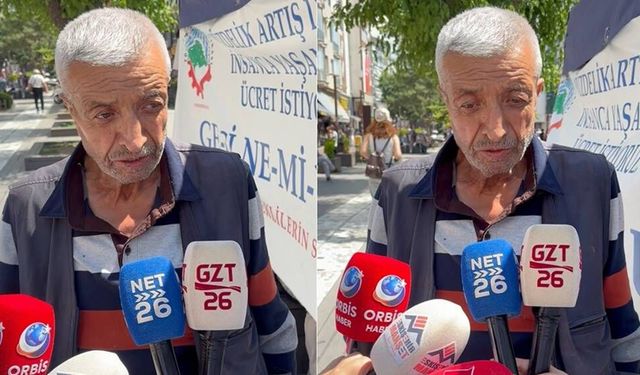 Eskişehir'de emekli kamyon şoförü isyan etti