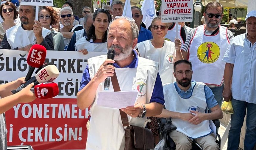 Eskişehir’de sağlık çalışanlarından sert açıklamalar