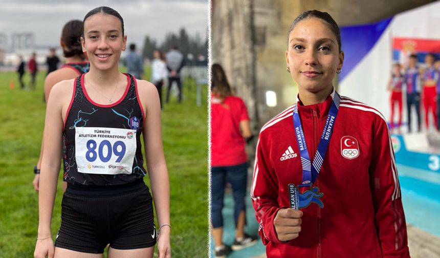 Eskişehirli atletler Elif Naz Köseoğlu ve Ayça Fidanoğlu'nun Avrupa'daki hedefleri belli