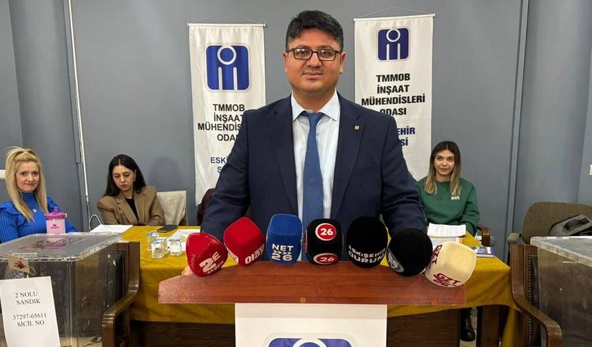 İnşaat Mühendisleri Odası Eskişehir Şubesi'nde yeni dönem; Oytun Gökten'den önemli açıklamalar