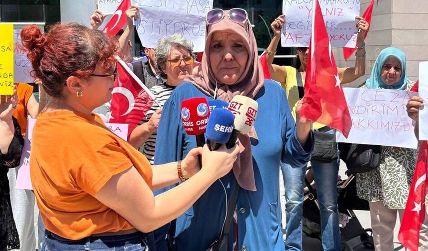 Eskişehir'de mahkum yakını anne isyan etti